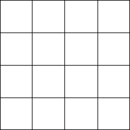 4 x 4 grid